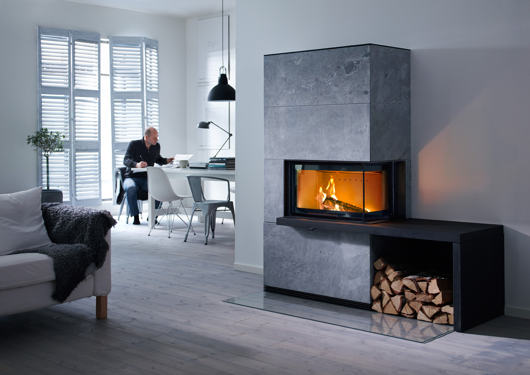 Specksteinöfen speichern die Wärme stundenlang